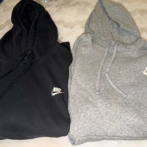 Nike Men's Black and Gray Sweaters